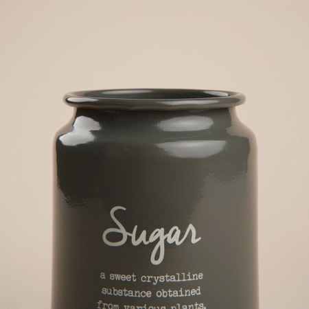 Sugar Bank SL Home, 9.5 × 14 cm, gray color, with a bamboo lid-2