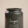 Sugar Bank SL Home, 9.5 × 14 cm, gray color, with a bamboo lid