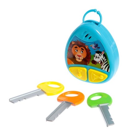 Musical keychain, sound, light, color mix, in a package-3