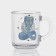New Year's glass tea mug "Mystical snakes", 200 ml, mix