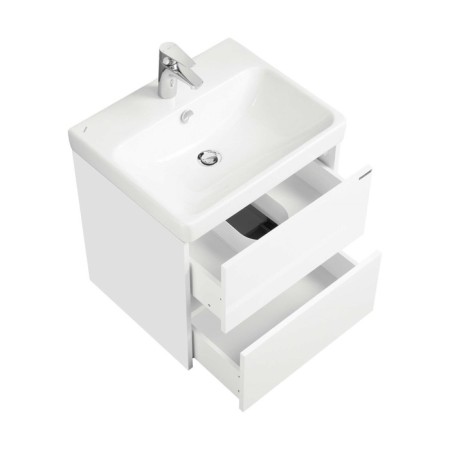 Tumbing under the Aquaton Skandi sink, 55 cm, white matte, white glossy-1
