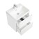 Tumbing under the Aquaton Skandi sink, 55 cm, white matte, white glossy