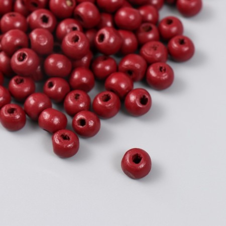 Beads for creativity tree "Bordeaux" d-0.8 cm, set of 20 g