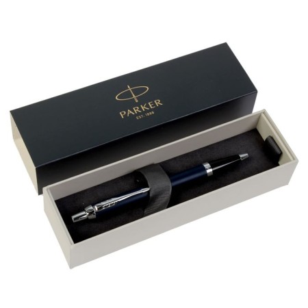 Ballic handle Parker Im Core Matte Blue Ct M, Brave Matte/ Chrome Boetry, Blue Ink-2