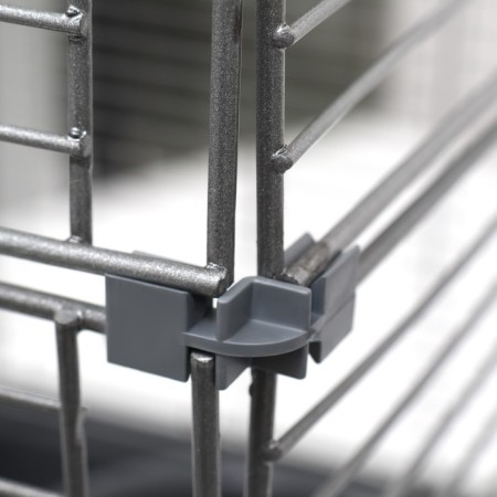 Birds Cage "Piggers" No. 105, collapsible, 3 sections, 58 x 40 x 126cm, gray-15