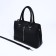 Lightning tout bag, external pocket, long belt, black color