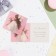 Mini-postcard "For you!" Girl, 7.5 x 7.5 cm