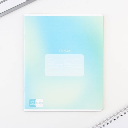 A notebook in the line of 12 sheets A5, on the paper clip "September 1: gradient", 5 types of mix, white 96%.-8