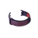 Luazon strap for fitness bracelet Mi Band 8, with perforation, black and red