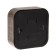 Rosette "Elect" Ra 16-131-hour, 16 A, 250 V, single, open, without salary, black under bronze
