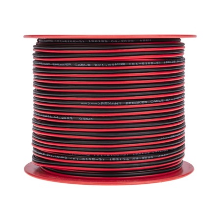 Acoustic cable Rexant ShVPM, 2 x 1.00 mm², red-black, bay 100 m-2