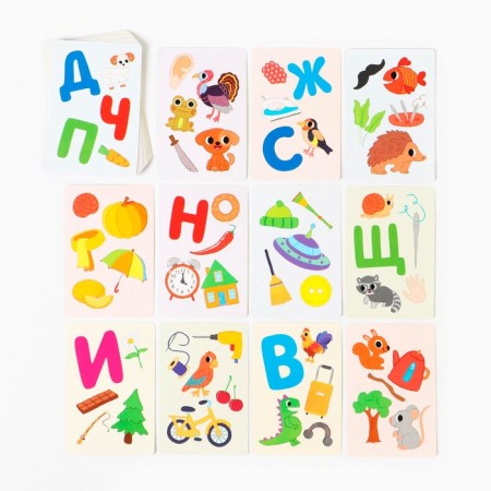 Board game "Loto at speed. Fast letters ", 26 cards, 6 game fields, 50 tokens, 4+-3