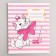 Notebook in a cage 12 sheets, 5 types of mix, cover coated cardboard, cats aristocrats