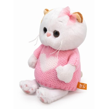Soft toy "Lee Baby", in a sweater with a heart, 20 cm-1