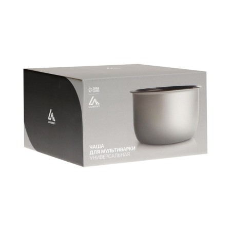 Luazon multicooker bowl, universal, 5 l, anti -stick, gray-3