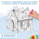 House-painting 3 in 1 "Cold heart", castle, a set for creativity, 16 × 18 × 22 cm