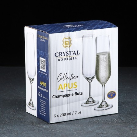 Set of glasses for champagne APUS, 210 ml, 6 pcs-1