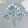 Decor for creativity "Blue Balls" d = 2; 3; 3.5 and 4 cm set 20 pcs