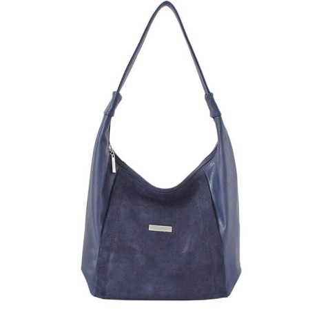 Bag bag claim. Kozh, lightning department, blue color 27x10x35cm