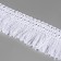 Decorative braid "Furger", 35 mm, 10 ± 1 m, white color
