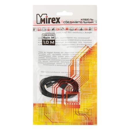 Mirex cable, Lightning - USB, 1A, 1 meter, black-2