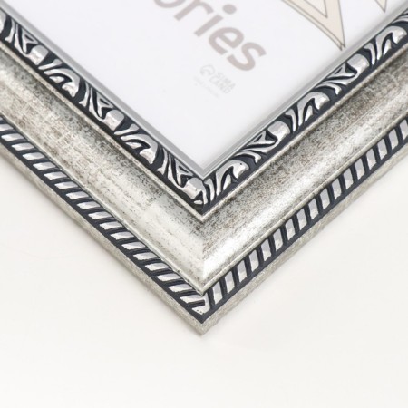 Photo frame Plastic "Mayolik" 15x21 cm, steel-2
