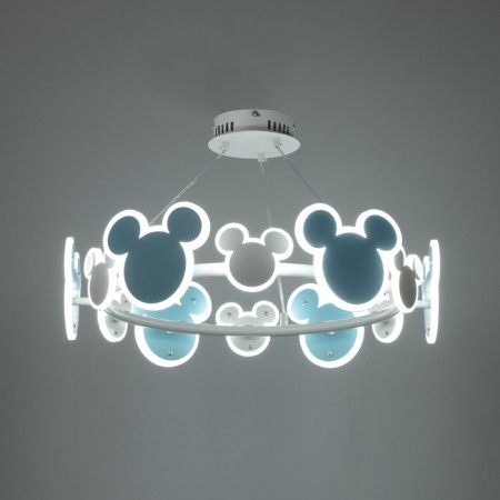 Mickey chandelier LED 36W 4000K blue 58x58x60cm-4
