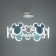 Mickey chandelier LED 36W 4000K blue 58x58x60cm