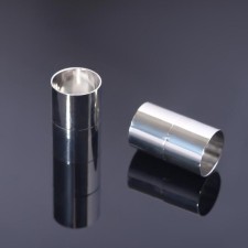Magnetic lock lock, l = 20 mm, d (internal) = 12 mm, (set 2 pcs.), Silver color