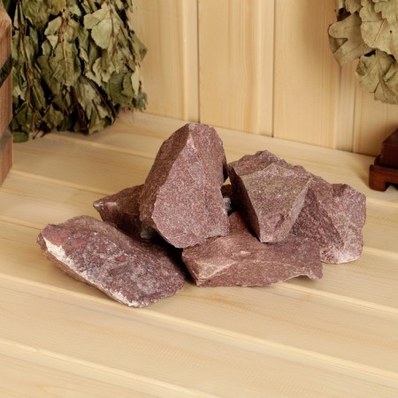 Stone for bath quartzite raspberry chopped 20 kg box