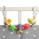 Stretching to a stroller/crib "monkeys", 3 toys, color mix, crush me