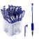 Ballic handle 0.5 mm, blue rod, with a rubber holder (barcode on a piece)