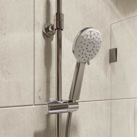 Shower system IDDIS MALE MALSB3FI06, tropical shower, shower, brass, chrome-4