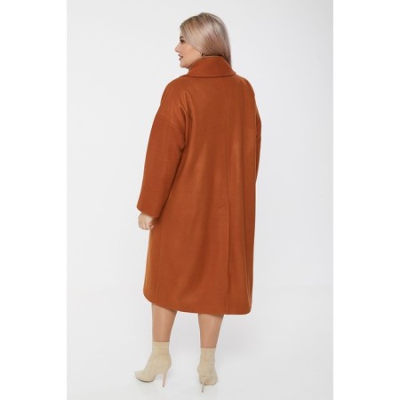 Female coat, size 58, orange color-3