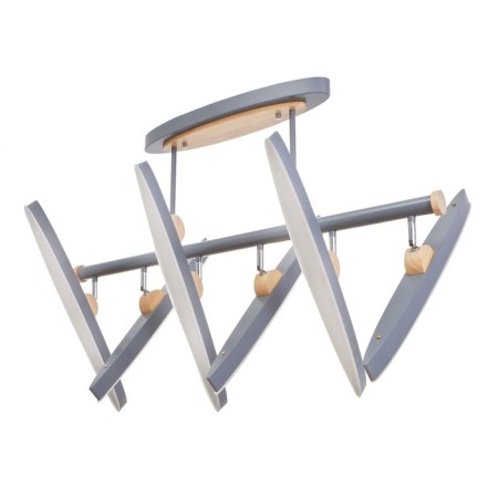 Chandelier 1691/6 LED 168W 3000-6000K Dimmer gray 85x50x40 cm Bayerlux-6