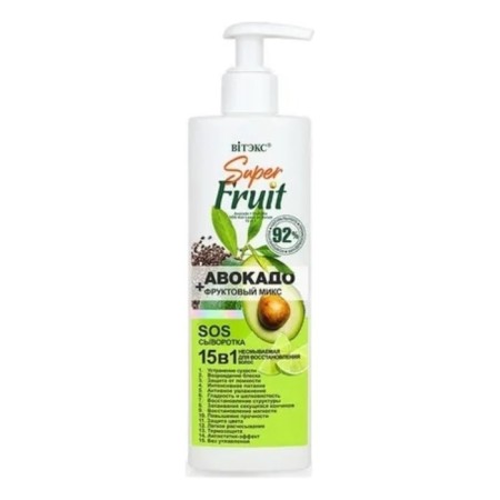 Hair restoration Witex Superfruit "Avocado+fruit mix", 15 in 1, 200 ml 9789
