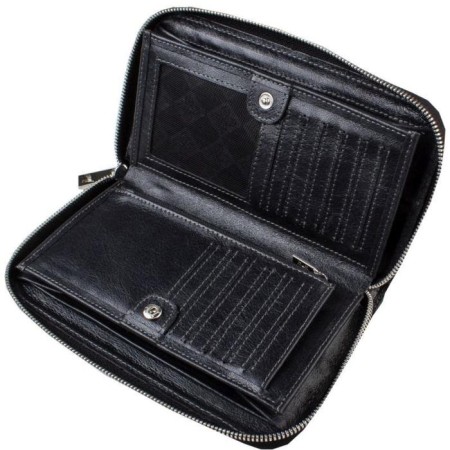 Portmone n/k, lightning, black color "Cairo"-3