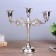 Summier Metal for 5 candles "conciseness" Color chrome 26.5x27.5x10 cm