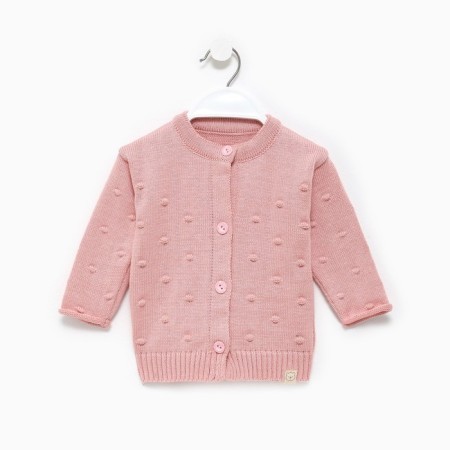 Cardigan Knitted baby I, height 80-86 cm, pink color