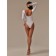 Body Female Scollatura Sul Retro, S/M size, Bianco color