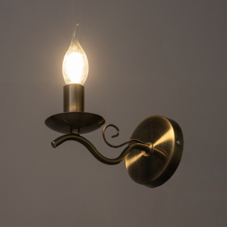 Bra "Alvaro" 1x40W E14 bronze 10x20x13 cm-5
