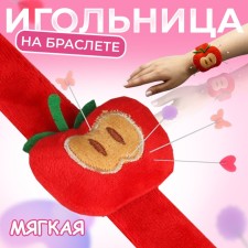 Needle on the Yabloko bracelet, 23 × 6.5 cm, red color