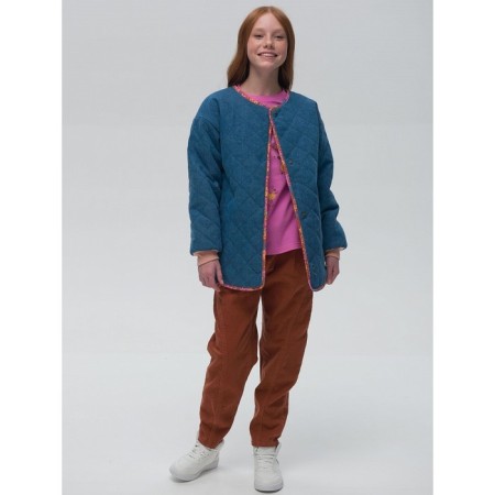 Bilateral jacket for girls, height 140 cm, jeans color-10