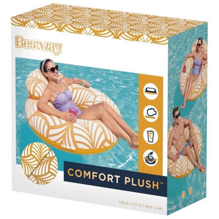 Circle for swimming with a pillow, 118 x 117 cm, 43643-6