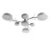 Hunter chandelier 7XLED 132W 3000-6000K Gray 76x76x21 cm Bayerlux