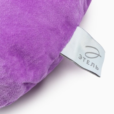 Decorative Ethel Pillow "Cat", purple color, 48x38cm, velor, 100% polyester-1
