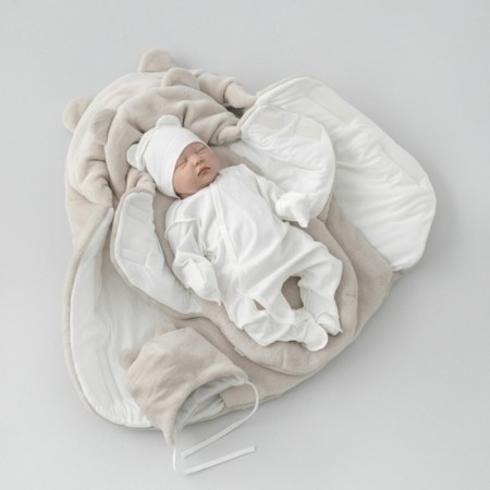 Set for discharge Winter Kinderlitto "Fluffy Bear", 5 items, height 56-62 cm, beige color-5