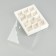Box for 12 sweets with cells "White", 14.5 x 18.5 x 3 cm