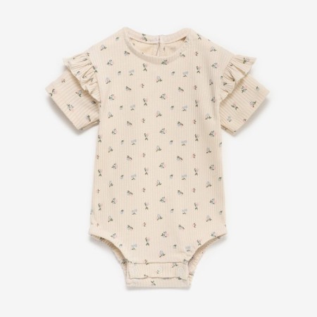 Body with a crumb sleeve I'm Wildflowers, height 68-74 cm, beige color