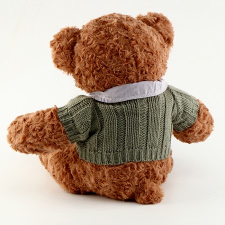 Soft toy "Bear" in a jacket, 50 cm, brown color-4